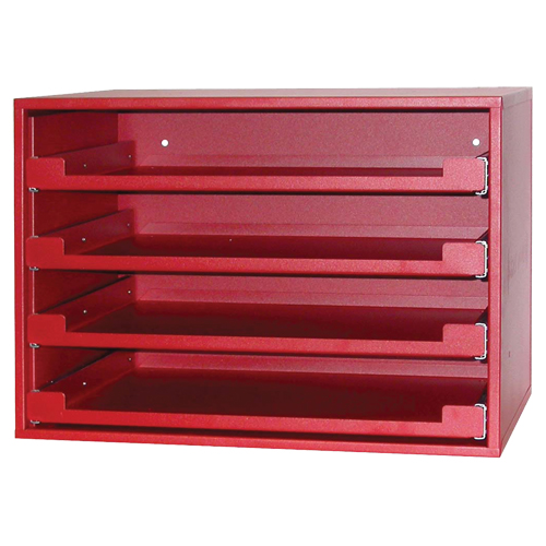 Compartment Rack, 15" D x 21" W x 15" H, Red Equipment World