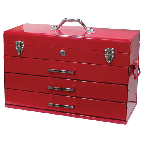 Tool Box, 9-3/5" D x 21-3/10" W x 14-1/2" H, Red Equipment World