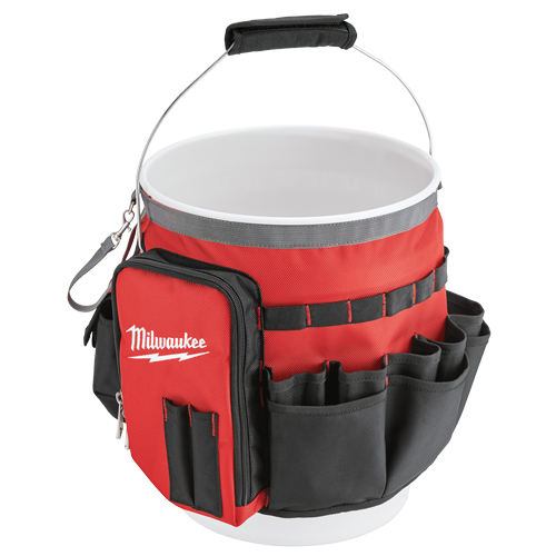 Bucket Organizer Bag, 10" L x 10" W x 13-1/2" H, Nylon, Red Equipment World