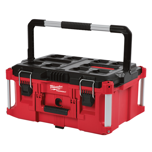 Packout Large Tool box, 22" x 16" x 11", Black/Red Equipment World