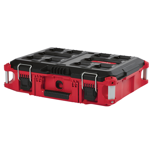 Packout Tool Box, 22" x 16" x 7", Black/Red Equipment World