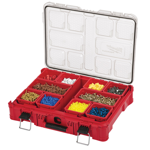 Packout Organizer, 20" x 15" x 5", Black/Red Equipment World