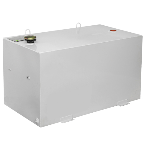 R&eacute;servoir de transfert pour carburant en acier, Acier, Capacit&eacute; 100 gal., Blanc Equipment World