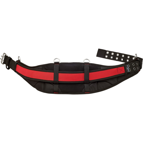 Padded Work Belt, Nylon, Black/Red Equipment World