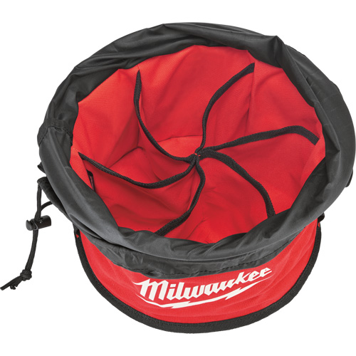 Sac range-tout style parachute, 11-4/5" lo x 11-4/5" la x 11" h, Nylon, Noir/Rouge Equipment World