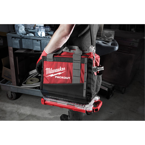Packout Compact Low-Profile Organizer, 16-2/5" x 9-3/4" x 2-1/2", Black/Red Equipment World