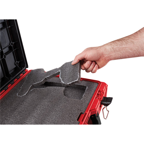 Packout Tool Case with Customizable Insert, 20-7/10" x 15-1/5" x 6-1/5", Black/Red Equipment World