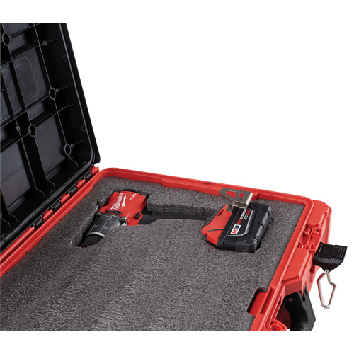 Packout Tool Case with Customizable Insert, 20-7/10" x 15-1/5" x 6-1/5", Black/Red Equipment World