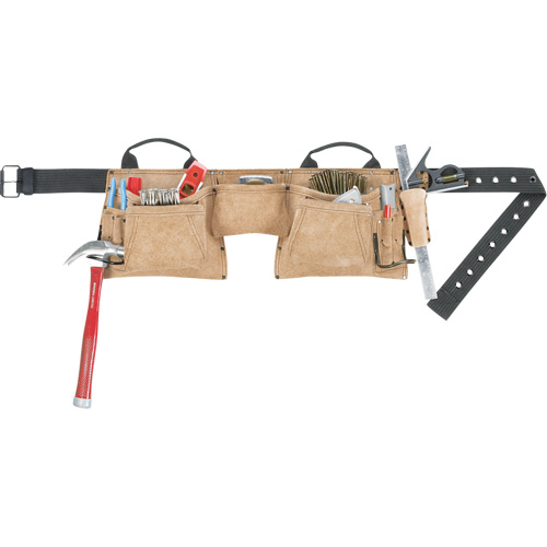 Constructor's Tool Belt, Leather, Tan Equipment World