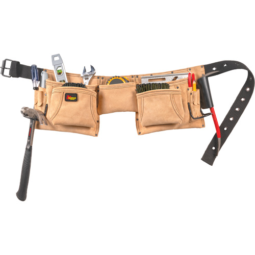 Constructor's Tool Belt, Leather, Tan Equipment World