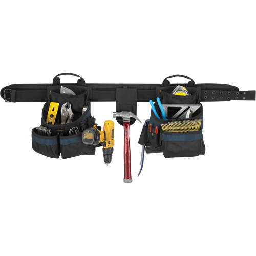 Electrician's Tool Belt, Polyester, Black Equipment World