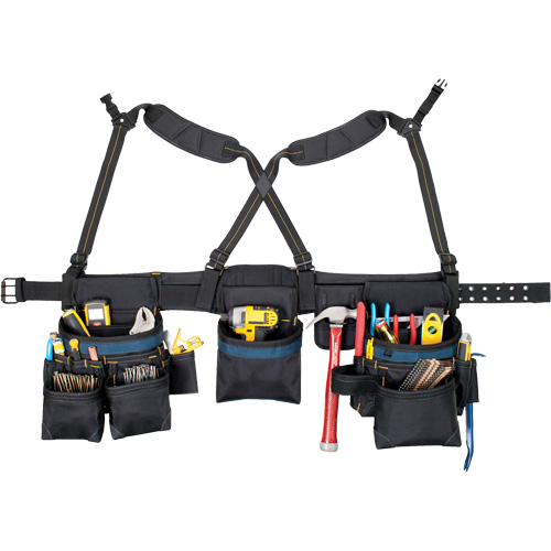Carpenter's Tool Belt, Polyester, Black Equipment World