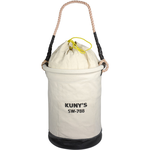 Sac &agrave; outils avec sommet style parachute, 11-1/2" lo x 11-1/2" la x 16" h, Toile, Beige Equipment World