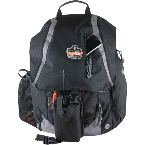 Arsenal&reg; 5143 Tool Backpack, 15" L x 8" W, Black, Polyester Equipment World