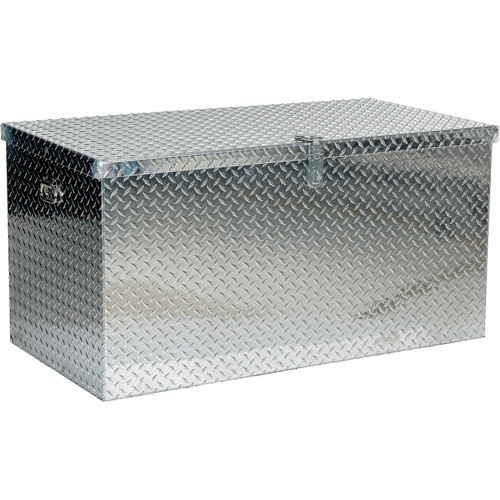 Aluminum Treadplate Portable Tool Box, 25-1/16" D x 49-1/4" W x 24" H, Silver Equipment World