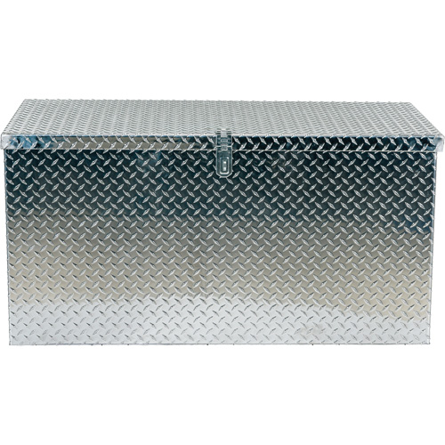 Aluminum Treadplate Portable Tool Box, 25-1/16" D x 49-1/4" W x 24" H, Silver Equipment World