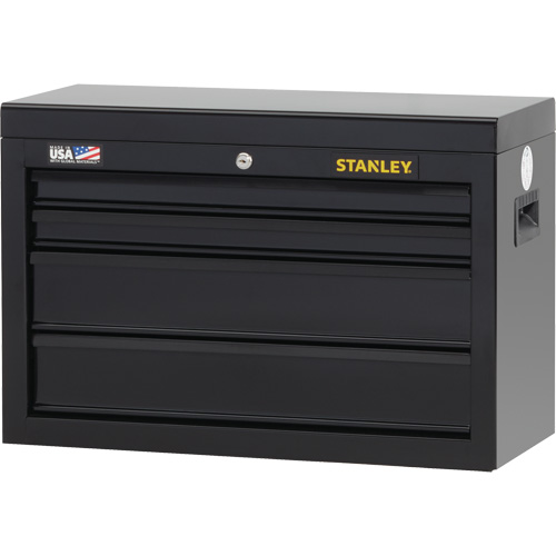 100 Series Tool Chest, 26" W, 4 Drawers, Black Equipment World