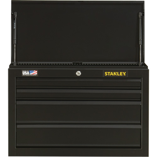 100 Series Tool Chest, 26" W, 4 Drawers, Black Equipment World