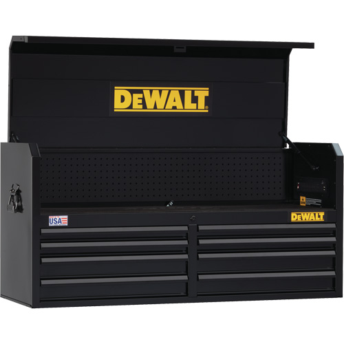 Tool Chest, 51-1/2" W, 8 Drawers, Black Equipment World