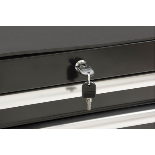 Industrial Tool Cart, 7 Drawers, 27" W x 18-3/4" D x 39" H, Black Equipment World