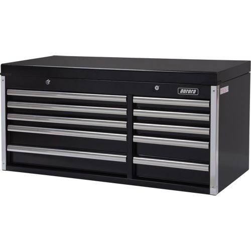 Industrial Tool Chest, 41" W, 10 Drawers, Black Equipment World