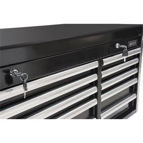 Industrial Tool Chest, 41" W, 10 Drawers, Black Equipment World