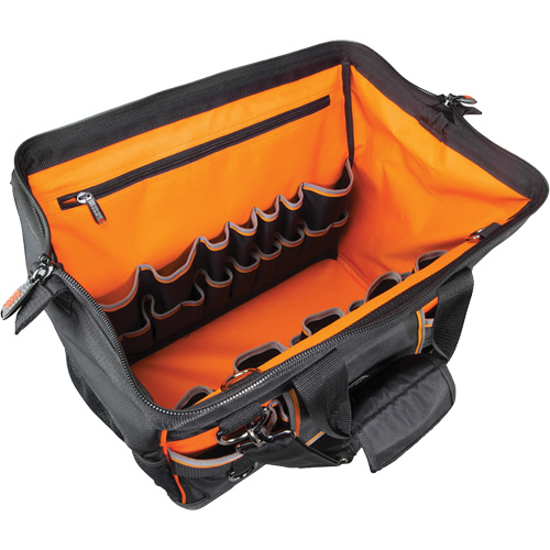 Tradesman Pro Wide-Open Tool Bag, Ballistic Nylon, 42 Pockets, Black Equipment World