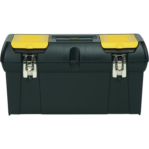 2000 Series Tool Box with Tray, 24" W x 11-1/4" D x 11" H, Black/Yellow Equipment World