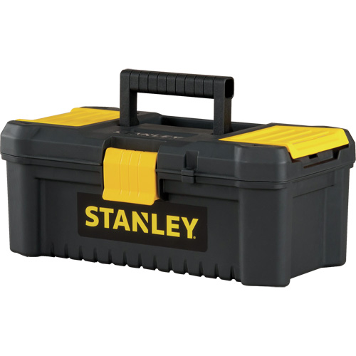 Essential&reg; Tool Box with Tray, 12-1/2" W x 7-3/8" D x 5-1/8" H, Black/Yellow Equipment World