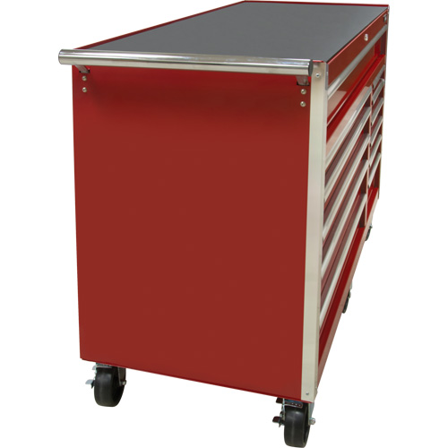 Industrial Tool Cart, 12 Drawers, 56" W x 24-1/2" D x 38-1/8" H, Red Equipment World