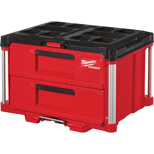Packout 2-Drawer Tool Box, 16-1/3" x 14-1/3" x 22-1/5", Red Equipment World