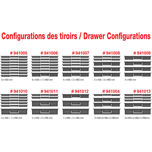 Mobile Tool Chest With Drawers, 3 Drawers, 22-4/5" W x 15" D x 18" H, Black Equipment World