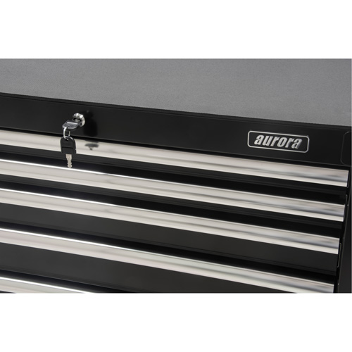 Industrial Tool Cart, 6 Drawers, 39" W x 20-4/5" D x 38-1/2" H, Black Equipment World