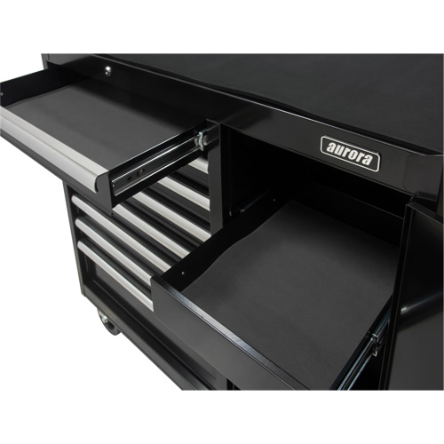 Industrial Tool Cart, 8 Drawers, 44-3/10" W x 21-1/10" D x 36-7/10" H, Black Equipment World