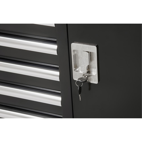 Industrial Tool Cart, 8 Drawers, 44-3/10" W x 21-1/10" D x 36-7/10" H, Black Equipment World