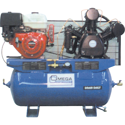 Industrial Series Air Compressors - Engine Compressors, 25 Gal. (30 US Gal) Equipment World