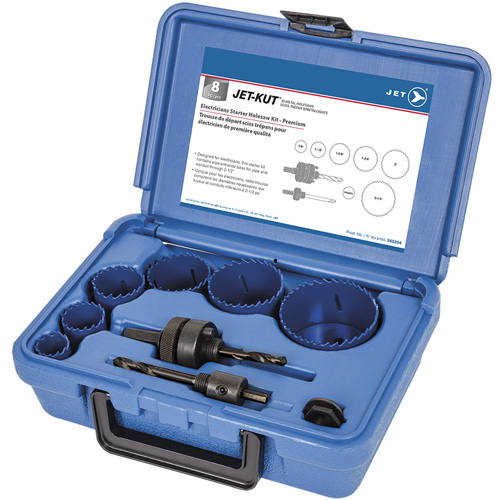 Premium Electrician's Holesaw Kit, 8 Pieces Equipment World