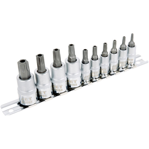 SS1438-10TB 10-Piece 1/4" & 3/8" Drive Tamperproof TORX&reg; Bit Socket Set Equipment World