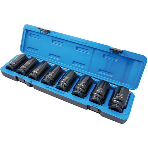 PS834D 6-Point SAE Socket Set, 8 Pcs, Impact, 3/4" Drive Size, Deep Equipment World