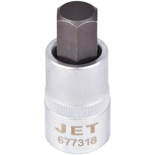 Bit Socket, Hex, 9/16" x 2" L, 1/2" Drive Equipment World