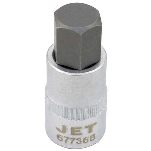 Bit Socket, Hex, 14 mm x 2" L, 1/2" Drive Equipment World