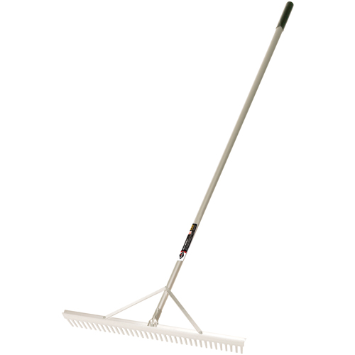 Pro Level Rakes, Aluminum Handle, 36" W, Aluminum Blade, 36 Tines Equipment World