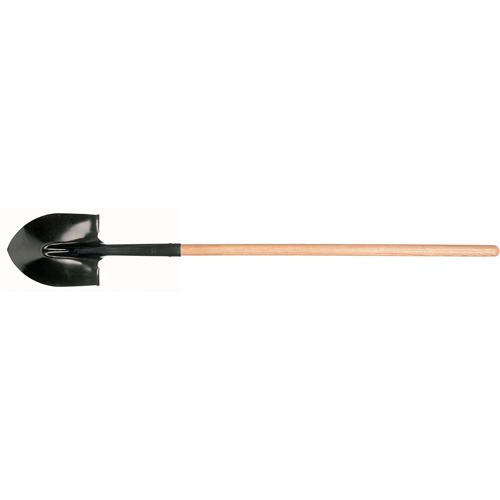 Round Point Shovel, Tempered Steel Blade, Hardwood, Straight Handle Equipment World