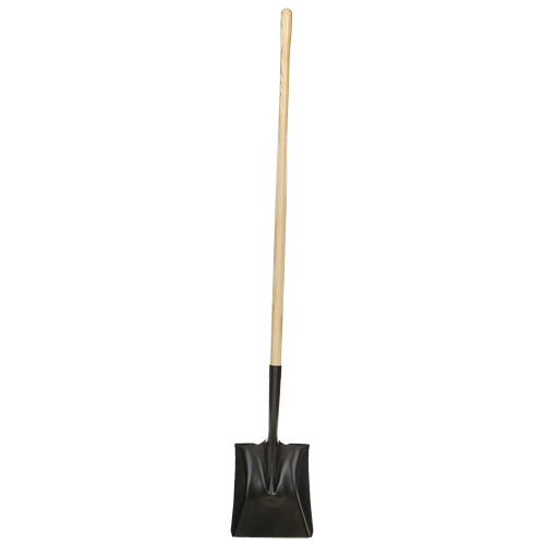 Square-Point Shovel, Wood, Tempered Steel Blade, Straight Handle, 49-1/2" Long Equipment World