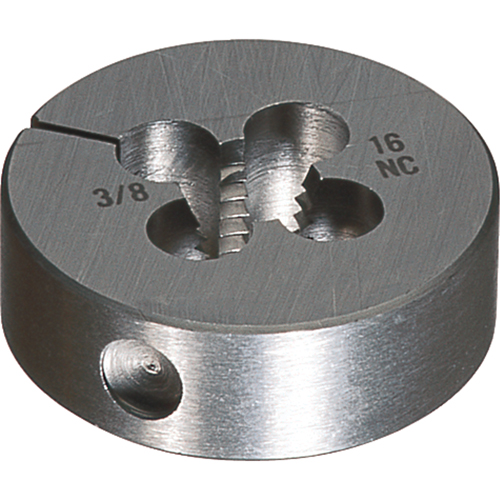 Round Adjustable Die, Bright Finish, 8-36 Thread, High Speed Steel Equipment World