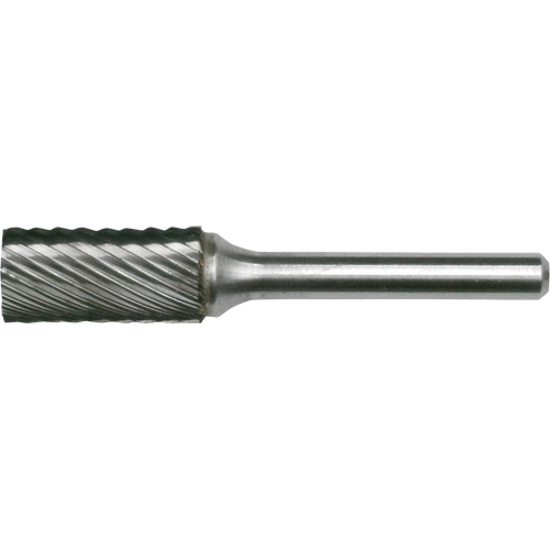 Solid Carbide Burrs - Cylinder Shape with No End Cut, SA-4, 7/16" Dia., 1/4" Shank Equipment World