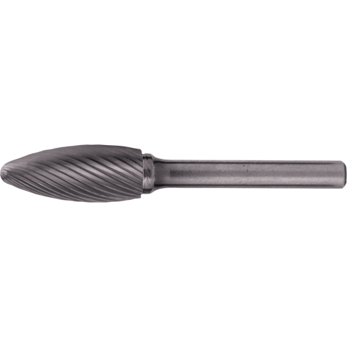 Solid Carbide Burrs - Flame Shaped, 1/8" Dia., 1/8" Shank Equipment World