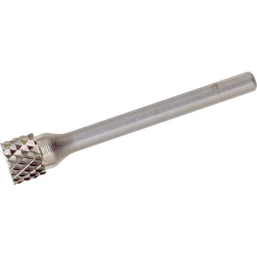 Solid Carbide Burrs - Cylinder Shape with End Cut, SB-1, 1/4" Dia., 1/4" Shank, 5/8" Depth of Cut Equipment World