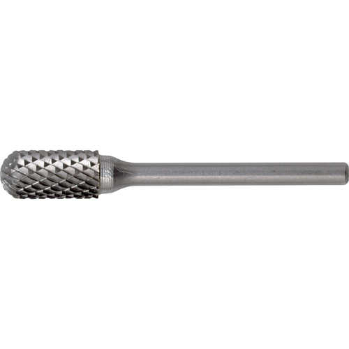 Solid Carbide Burrs - Cylinder Shape with Ball Nose, SC-3, 3/8" Dia., 3/4" Depth of Cut Equipment World