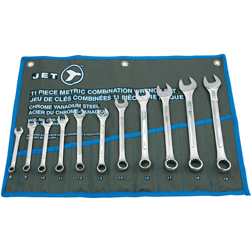 Jeu de cl&eacute;s mixtes &agrave; panneau sur&eacute;lev&eacute;, Combinaison, 11 morceaux, M&eacute;trique Equipment World